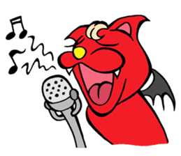 Devil Cat and an Angel Pig sticker #1718416