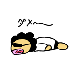 Salaryman of Afro sticker #1718476