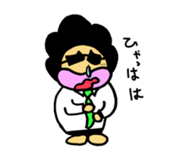 Salaryman of Afro sticker #1718486