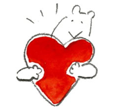 girl and cat like a bear sticker #1719231