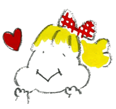 girl and cat like a bear sticker #1719249