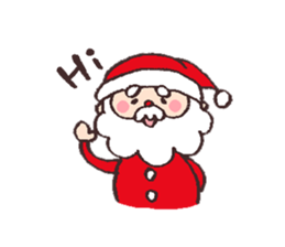 Weekdays of friendly Santa for world sticker #1719788