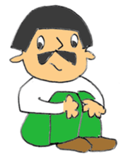 okappa ojisan sticker #1720332