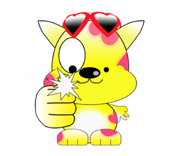 The cat which carries happiness.LOVECCH sticker #1720389