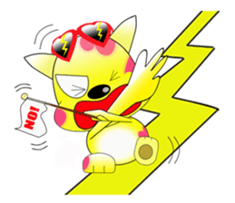 The cat which carries happiness.LOVECCH sticker #1720390