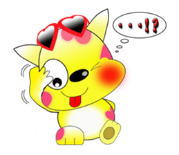 The cat which carries happiness.LOVECCH sticker #1720391