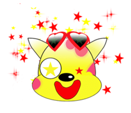 The cat which carries happiness.LOVECCH sticker #1720394