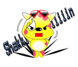 The cat which carries happiness.LOVECCH sticker #1720410