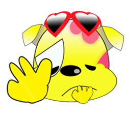 The cat which carries happiness.LOVECCH sticker #1720412