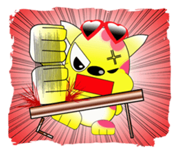 The cat which carries happiness.LOVECCH sticker #1720413