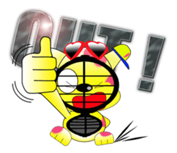 The cat which carries happiness.LOVECCH sticker #1720414