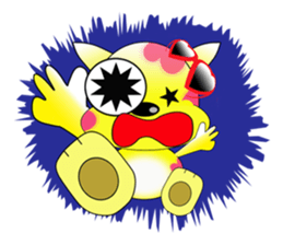 The cat which carries happiness.LOVECCH sticker #1720415