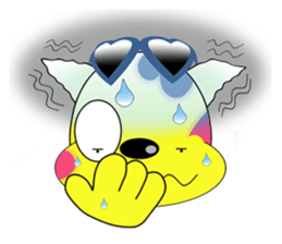 The cat which carries happiness.LOVECCH sticker #1720416