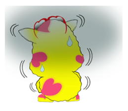 The cat which carries happiness.LOVECCH sticker #1720421