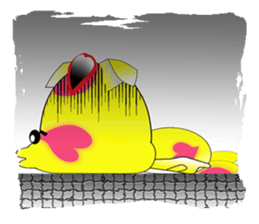 The cat which carries happiness.LOVECCH sticker #1720423