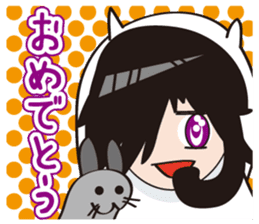 Necomimi  and  rabbit sticker #1720696
