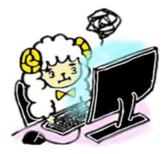 The sheep's every day sticker #1720863
