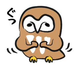 A muscular owl sticker #1720958