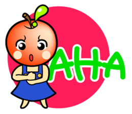 Apple girl "Rinko" sticker #1721591