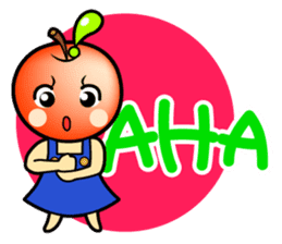 Apple girl "Rinko" sticker #1721591