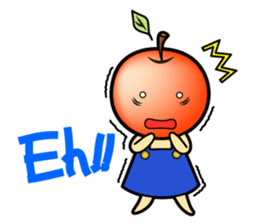 Apple girl "Rinko" sticker #1721593