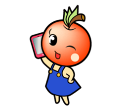 Apple girl "Rinko" sticker #1721600