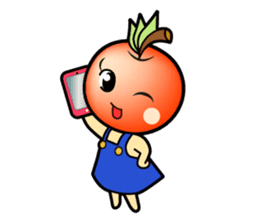 Apple girl "Rinko" sticker #1721600