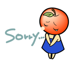 Apple girl "Rinko" sticker #1721602