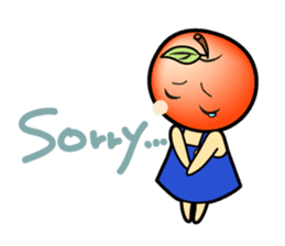 Apple girl "Rinko" sticker #1721602