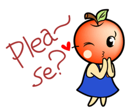Apple girl "Rinko" sticker #1721605