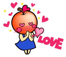 Apple girl "Rinko" sticker #1721622