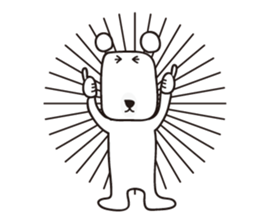 One day of a Bear man sticker #1721697