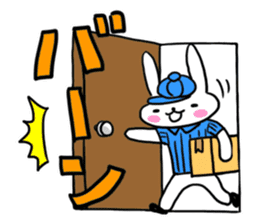 The rabbit is a forwarding agency. sticker #1722041