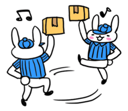 The rabbit is a forwarding agency. sticker #1722053