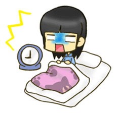 Cute child wearing a sailor suit. sticker #1722547