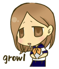 Cute child wearing a sailor suit. sticker #1722550