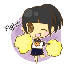 Cute child wearing a sailor suit. sticker #1722553