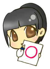 Cute child wearing a sailor suit. sticker #1722558