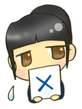 Cute child wearing a sailor suit. sticker #1722559