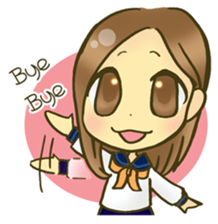 Cute child wearing a sailor suit. sticker #1722562