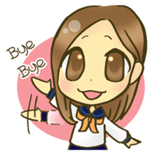 Cute child wearing a sailor suit. sticker #1722562