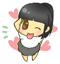 Cute child wearing a sailor suit. sticker #1722570