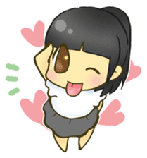 Cute child wearing a sailor suit. sticker #1722570