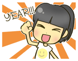 Cute child wearing a sailor suit. sticker #1722571