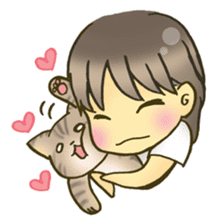 Cute child wearing a sailor suit. sticker #1722576