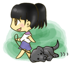 Cute child wearing a sailor suit. sticker #1722579