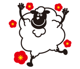 Black sheep-kun and White sheep-chan sticker #1723386