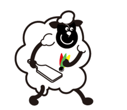 Black sheep-kun and White sheep-chan sticker #1723388