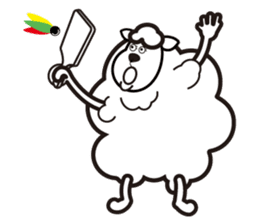 Black sheep-kun and White sheep-chan sticker #1723389