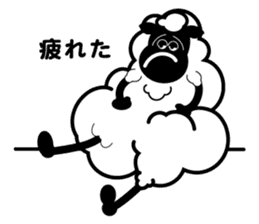 Black sheep-kun and White sheep-chan sticker #1723393